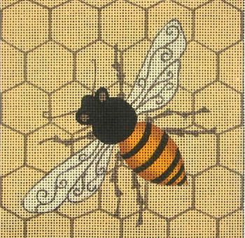 ZE283 Zecca Bee Square 18 Mesh 5" x 5" 