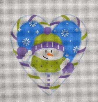 CCH04 Candy Cane Heart, Snowman 4x 4 18 Mesh Pepperberry Designs