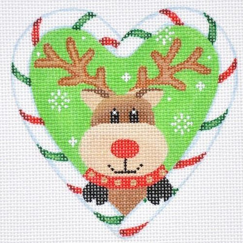 CCH06 Candy Cane Heart, Reindeer 4x 4 18 Mesh Pepperberry Designs