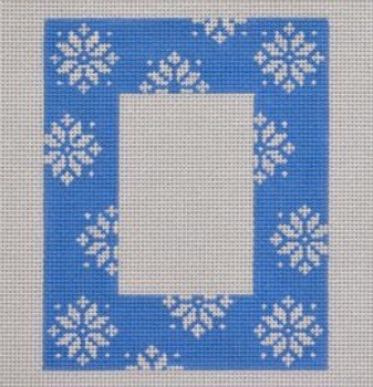 FR07 Blue Snowflake Frame 5x 4 18 Mesh Fits 2.75" x 2" photo Pepperberry Designs