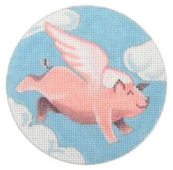 FP04 Flying Pig in Clouds 4 Dia. 18 Mesh Pepperberry Designs