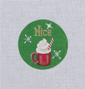 NN3C Naughty and Nice, Coco 4 Dia. 18 Mesh With Stitch Guide Pepperberry Designs 