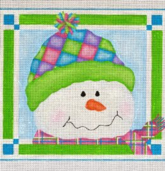 SN03 Patches Snowman 9.5 x 8 18 Mesh Pepperberry Designs 