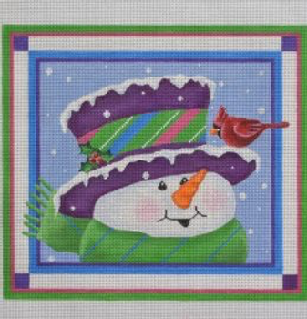 SN21 Topper Snowman 9.5 x 8 18 Mesh Pepperberry Designs