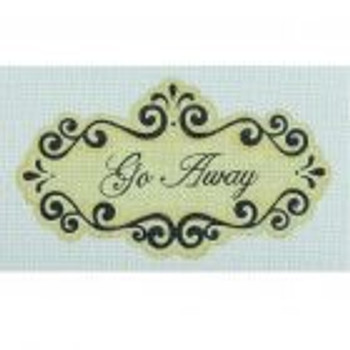 SGN02 Go Away Sign  6.25 x 10.75 18 Mesh Pepperberry Designs 