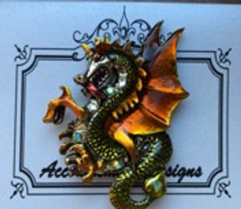 Misc. Dragon Yellow MAGNET Needle Minder Accoutrement Designs 