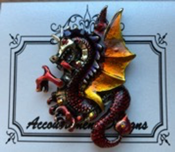 Misc. Dragon Red MAGNET Needle Minder Accoutrement Designs 