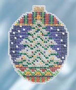 MH211813 Icy Evergreen Mill Hill Beaded  Ornament Kit (2018)