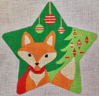 CH122T Fox Star Traditional Colors 5.5" EyeCandy Needleart