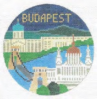 Budapest Hungary 3.5 x 5  18 Mesh Doolittle Stitchery O118