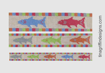 BLT-003 Rainbow Fish Belt 18 Mesh 35"w x 1.25"h Griffin Designs