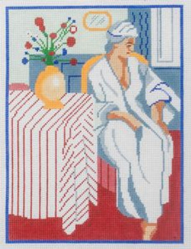 86243 CWD-M161 Matisse -- Meditation after Bath 7 x 9.5 18 Mesh Stitch Painted Changing Women Designs