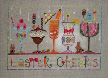 DRINK Easter Cheers 8.5” x 12.75” 18 Mesh Sew Much Fun