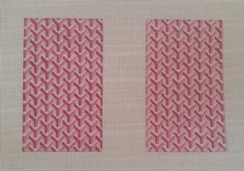 AF18Pb	Pink Back Y Pattern Clutch 6" H x 9" W	14 Mesh Anne Fisher Needlepoint, llc