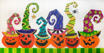 H-5 Pumpkin Patch Party 23 1/2 x 12 18 Mesh The Meredith Collection