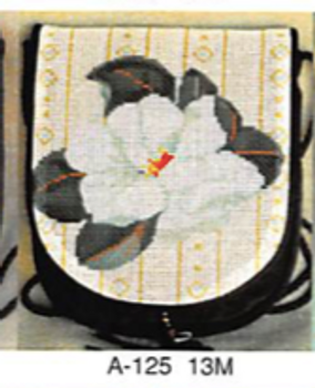 A-125 13M Sophia Designs Purse Flap Only White Flower