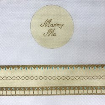 FS-R-37  Marry Me(Gold) 10"x 7" 18 Mesh w/Hardware Funda Scully
