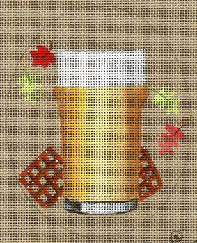 8135 - Intrepid IPA OKTOBERFEST 18 mesh 4 x 5” Leigh Designs Canvas Only Inquire If Stitch Guide Is Available