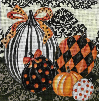 EV-01 Elegant Pumpkins 12" x 12"18 Mesh  by Elena Vladykina Love You More