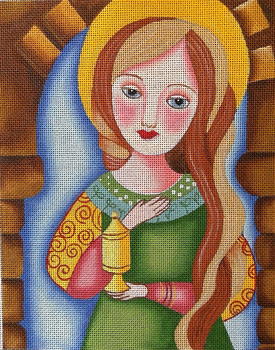 IS-10 St Mary Magdalene 7"x 9" 18 Mesh Ivona Staszewski Love You More