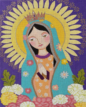 IS-11 Our Lady of Guadalupe 8"x10" 18 Mesh Ivona Staszewski Love You More