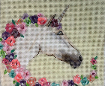 Adventure Awaits A10 Unicorn 6 x 7 18 Mesh Oasis Needlepoint