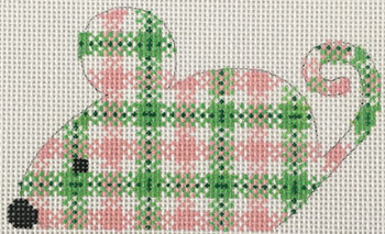 CH-369 Pink/Green Plaid Mouse 4 1⁄4x 3 3⁄4 18  Mesh CH Designs