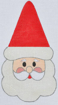 JC-07  Snowflake Santa (includes stitch guide by Janet Casey) 4x7  18 Mesh JANET CASEY