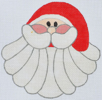 JC-09 Sea Shell Santa (includes stitch guide by Janet Casey) 5 1⁄2x 5 1/4  18 Mesh JANET CASEY