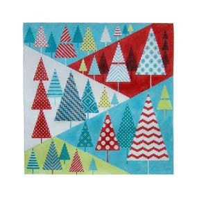 Christmas Larger Design C976-13 Patterned Christmas trees (13 Mesh) 3.25X13 Shelly Tribbey Designs