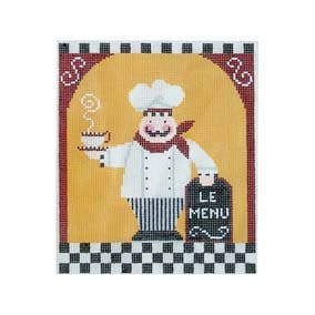 Pillow P111 The French cafe 5.5 X 6.25 18 Mesh Shelly Tribbey Designs