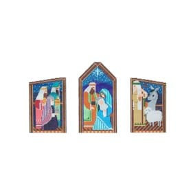 Nativity Creche Figures & Scenes CR85 Triple Nativity Set 18 Mesh Shelly Tribbey Designs