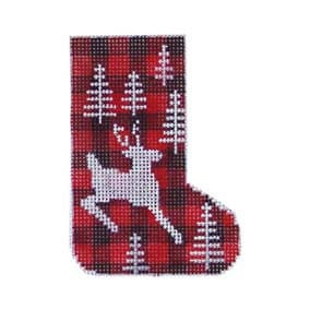Holiday Skate 13 Mesh SK204-13 Plaid Holiday Meadow 3.25X4.5 Shelly Tribbey Designs