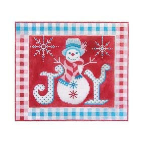Christmas Larger Design C259 Holiday Joy 6.5X5.75 18 Mesh Shelly Tribbey Designs