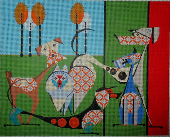 DB-3 Dog Park	15 x 12 18 Mesh Tapestry Fair DOMINIC  BORBEAU