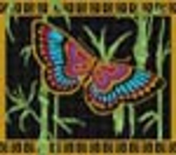 3215 Oriental Butterfly 12 Mesh 111⁄4 x 101⁄4 Treglown Designs
