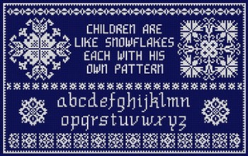 B-057 Children Are Snow 12 Mesh 15 x 10 Treglown Designs