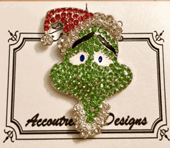 CHRISTMAS Grinch Santa Needle Minder Magnet Limited Accoutrement Designs