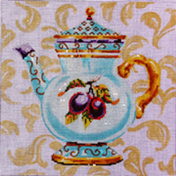 MC303  Plum Teapot 10x10 13 Mesh Colors of Praise 