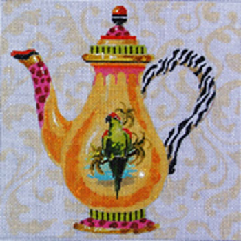 MC304  Parrot Teapot 10x10 13 Mesh Colors of Praise 