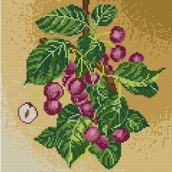 G-537 Cherries 12 Mesh 10 x 10 Treglown Designs