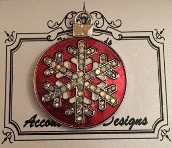 CHRISTMAS Ornament Snowflake Needle Minder Magnet Accoutrement Designs