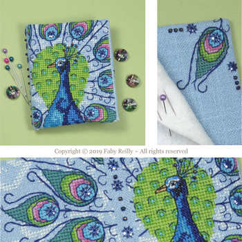 Peacock Needlebook Faby Reilly Designs FRD-PEACOCKN 