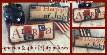 America & 4th of July Pillows Mani Di Donna With silk pack MDD-AA4OJP