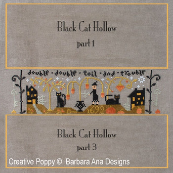 Black cat Hollow (Part Two)  151 x 63 Barbara Ana Patterns YT 