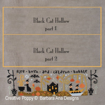 Black cat Hollow (Part Three)  151 x 63 Barbara Ana Patterns