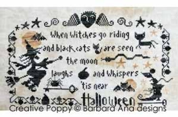 Halloween (the moon laughs) 171 x1 99 Barbara Ana Patterns 18-1272