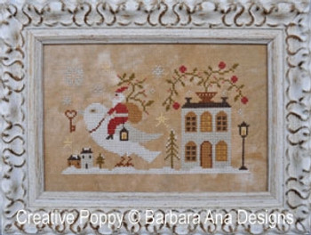 Santa the Dove and the Key 112 x 64 Barbara Ana Patterns 18-1276