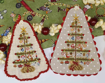 Christmas Memories – Pincushion & ornament 158 Blackberry Lane Designs  52w x 79h 15-2329