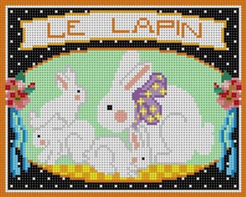 PC-2577 Le Lapin Rabbit 10 Mesh 10x8 Polly Carbonari